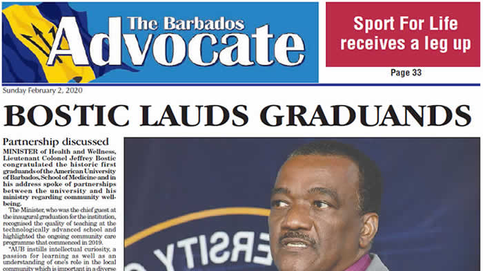 BOSTIC LAUDS GRADUANDS